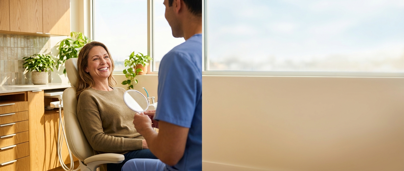 Bright Smile | Modern Dental Practice Template hero image — A bright, friendly modern dental practice website template — services grid (general / cosmetic / orthodontics / pediatric), team bios with credentials, before/after gallery, insurance accepted, online booking, office tour.