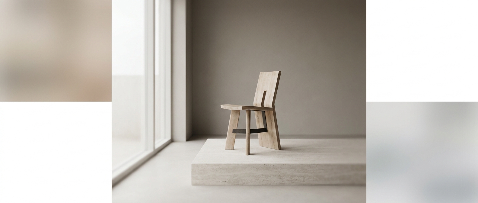 Object Archive | Minimal Product Catalog Template hero image — An ultra-minimal, object-centric website for an industrial design studio or experimental furniture brand.