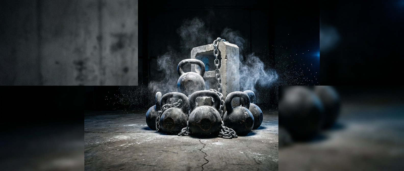 Impact | Bold Fitness & Gym Landing Page Template hero image — A bold, high-energy landing page for fitness gyms and CrossFit boxes — full-bleed action photography, class schedule, intro-week pricing, transformation gallery.